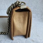 Chanel Boy Medium 25cm Brown Calf Leather with Ruthenium Hardware #GLRYR-1 - Image 7