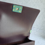 Chanel Boy Medium 25cm Purple Lambskin with Gold Hardware #OSEU-1 - Image 22