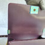 Chanel Boy Medium 25cm Purple Lambskin with Gold Hardware #OSEU-1 - Image 21
