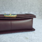 Chanel Boy Medium 25cm Purple Lambskin with Gold Hardware #OSEU-1 - Image 12