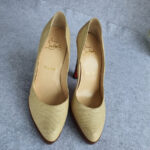 Christian Louboutin Pump Size39 Cream Canvas Shoes #OYUT-1 - Image 2