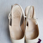 Christian Louboutin Wedges Size 35.5 Beige Leather Shoes #SKSO-36 - Image 2