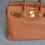 Hermes Birkin 30cm Rose Tea Clemence Leather with Gold Plated Hardware #OYSL-1 - Image 3