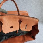 Hermes Birkin 30cm Rose Tea Clemence Leather with Gold Plated Hardware #OYSL-1 - Image 24