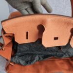 Hermes Birkin 30cm Rose Tea Clemence Leather with Gold Plated Hardware #OYSL-1 - Image 23