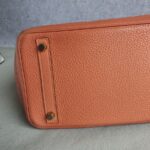 Hermes Birkin 30cm Rose Tea Clemence Leather with Gold Plated Hardware #OYSL-1 - Image 9