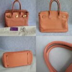 Hermes Birkin 30cm Rose Tea Clemence Leather with Gold Plated Hardware #OYSL-1 - Image 2
