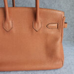 Hermes Birkin 30cm Rose Tea Clemence Leather with Gold Plated Hardware #OYSL-1 - Image 6