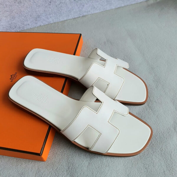 Hermes Oran Sandal Size 38C Leather Shoes #OYSS-8