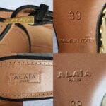 Alaia Calzature Donna Wedges Size 39 Beige Rafia/Suede Leather Shoes #OYKE-3 - Image 7