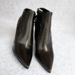 Burberry Ankle Boots Size 38 Black Leather Shoes #OYKE-4 - Image 2