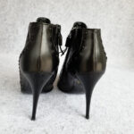 Burberry Ankle Boots Size 38 Black Leather Shoes #OYKE-4 - Image 6