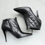 Burberry Ankle Boots Size 38 Black Leather Shoes #OYKE-4 - Image 4