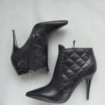 Burberry Ankle Boots Size 38 Black Leather Shoes #OYKE-4 - Image 5