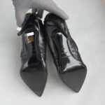 Burberry Ankle Boots Size 38 Black Leather Shoes #OYKE-4 - Image 7