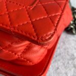 Chanel Boy Large 28cm Red Calf Leather with Ruthenium Hardware #GLRTC-2 - Image 17