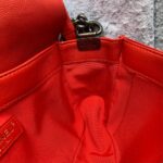 Chanel Boy Large 28cm Red Calf Leather with Ruthenium Hardware #GLRTC-2 - Image 27