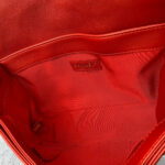 Chanel Boy Large 28cm Red Calf Leather with Ruthenium Hardware #GLRTC-2 - Image 35