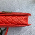 Chanel Boy Large 28cm Red Calf Leather with Ruthenium Hardware #GLRTC-2 - Image 14