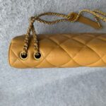 Chanel Flap Bag Brown Lambskin with Gold Hardware #GLRTC-1 - Image 12