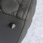 Christian Dior Medium Lady Dior Black Ultramatte Calfskin with Black Hardware #OSLL-1 - Image 13