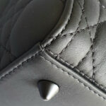 Christian Dior Medium Lady Dior Black Ultramatte Calfskin with Black Hardware #OSLL-1 - Image 14