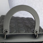 Christian Dior Medium Lady Dior Black Ultramatte Calfskin with Black Hardware #OSLL-1 - Image 18