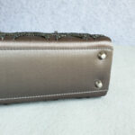 Christian Dior Vintage Lady Dior Mini Grey Satin with Silver Hardware #OUUU-1 - Image 11