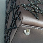 Christian Dior Vintage Lady Dior Mini Grey Satin with Silver Hardware #OUUU-1 - Image 12