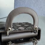 Christian Dior Vintage Lady Dior Mini Grey Satin with Silver Hardware #OUUU-1 - Image 18
