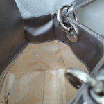 Christian Dior Vintage Lady Dior Mini Grey Satin with Silver Hardware #OUUU-1 - Image 28