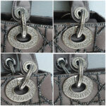 Christian Dior Vintage Lady Dior Mini Grey Satin with Silver Hardware #OUUU-1 - Image 23