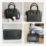 Givenchy Antigona Black Goatskin with Silver Hardware #GLRTE-1 - Image 2