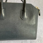 Givenchy Antigona Black Goatskin with Silver Hardware #GLRTE-1 - Image 6