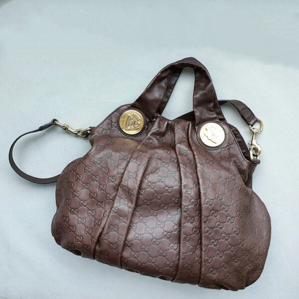 Gucci Hysteria Hobo Brown Guccissima Leather with Gold Hardware #OYTS-4
