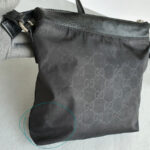 Gucci Small Crossbody Bag Black Canvas with Leather and Gold Hardware #OSLT-2 - Image 5