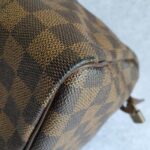 LV Speedy 30cm Damier Ebene with Leather and Gold Hardware #OSLU-1 - Image 15