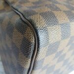LV Speedy 30cm Damier Ebene with Leather and Gold Hardware #OSLU-1 - Image 16