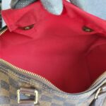 LV Speedy 30cm Damier Ebene with Leather and Gold Hardware #OSLU-1 - Image 31