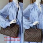 LV Speedy 30cm Damier Ebene with Leather and Gold Hardware #OSLU-1 - Image 34