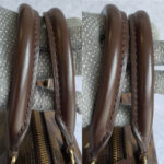 LV Speedy 30cm Damier Ebene with Leather and Gold Hardware #OSLU-1 - Image 23