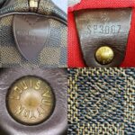 LV Speedy 30cm Damier Ebene with Leather and Gold Hardware #OSLU-1 - Image 26