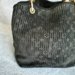 LV Whisper Black Suede Leather with Snake Skin And Gold Hardware Bag #OYTS-2 - Image 5