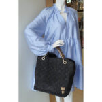 LV Whisper Black Suede Leather with Snake Skin And Gold Hardware Bag #OYTS-2 - Image 40