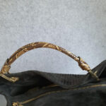 LV Whisper Black Suede Leather with Snake Skin And Gold Hardware Bag #OYTS-2 - Image 22