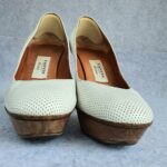 Lanvin Pumps Sz38 White Leather Shoes #OKRR-2 - Image 2