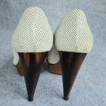 Lanvin Pumps Sz38 White Leather Shoes #OKRR-2 - Image 7