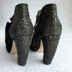 Miu Miu Peeptoe Size 38 Black Leather Shoes #OKOO-4 - Image 6