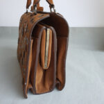 Prada Grommet BR3164 Brown Suede Leather with Black Hardware #OYRL-2 - Image 8