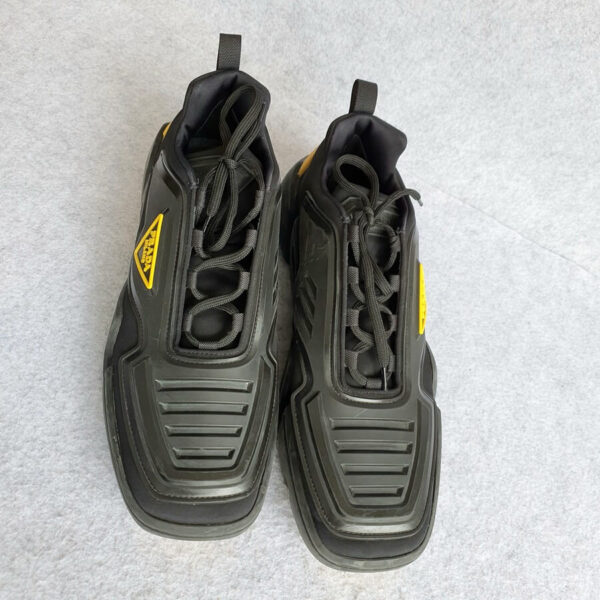 Prada Sneakers Size 11 Black/Yellow Shoes #OYYY-1